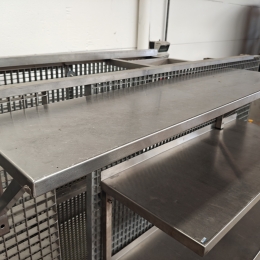 Étagère murale en inox - 118x30 cm 